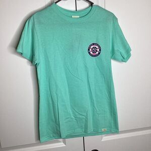 Ladies Simply Southern Cotton Tee‎ Shirt pineapple small green